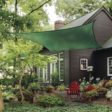 Toldo Vela 5,5x5,5 m Verde LISTA