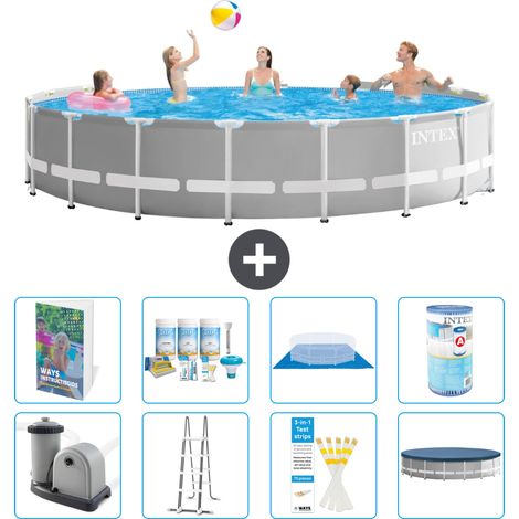 Prism Frame Pool Rund - 549x122 cm - 9-teilig S556