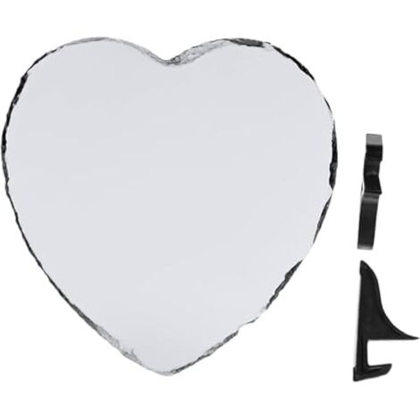 Cadre Photo Finition Polie Lisse et Résistante la Décoloration en Pierre Naturelle Cadre Personnalisé de Forme Cœur pour Décoration Intérieure et Souvenirs (1/5)