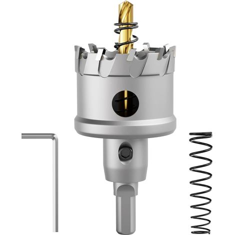 AIDUCHO Scie Cloche Bimétallique En Carbure T.C.T Robuste De Qualité Industrielle Coupe Trou En Acier Inoxydable (45mm) (1/5)