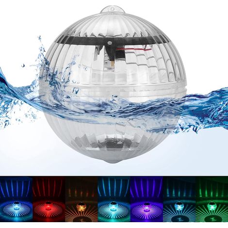Lumière d'étang Flottante Solaire, lumières de Piscine étanches Lumière de Jardin Éclairage LED pour Piscine Décoration d'étang pour Une Utilisation en extérieur pour Jardin, Cour, Piscine (1/5)