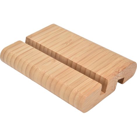 Support téléphone portable pliable en bambou, support tablette pour iPad, repose-main paresseux pour bureau (1/5)