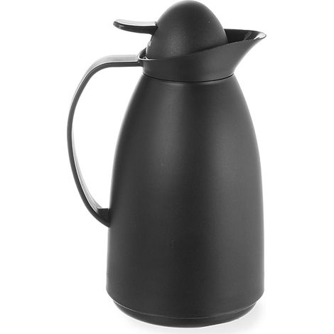 Thermos con inserto in vetro per caffè e tè, nero, capacità 1L - Hendi 449608