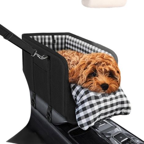 Console de transport portable pour petits chiens, surélevée avec accoudoir pliable (1/5)