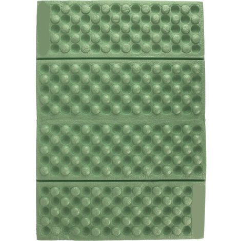 Coussin de jardin imperméable en mousse pour extérieur, tapis de camping pliable et portable (vert + noir)