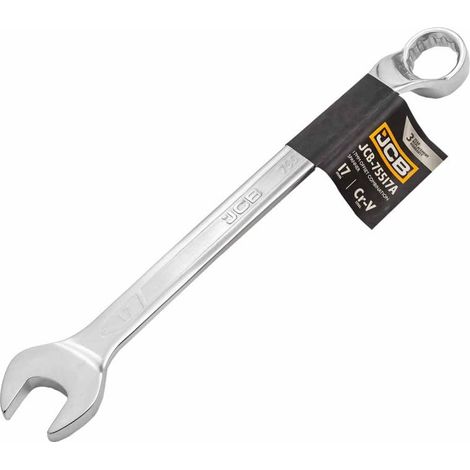 JCB Llave de doble anillo acodada 75° 17 mm // 75 grados – Llave de vaso doble acodada