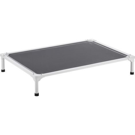 VEVOR Lit Sureleve pour Chiens Chats, Lit de Camp pour Animaux de Compagnie avec Cadre en Tube deAluminium et Maille Respirante, Panier Chiens Rafraichissant, pour Interieur et Exterieur, L, Gris (1/5)