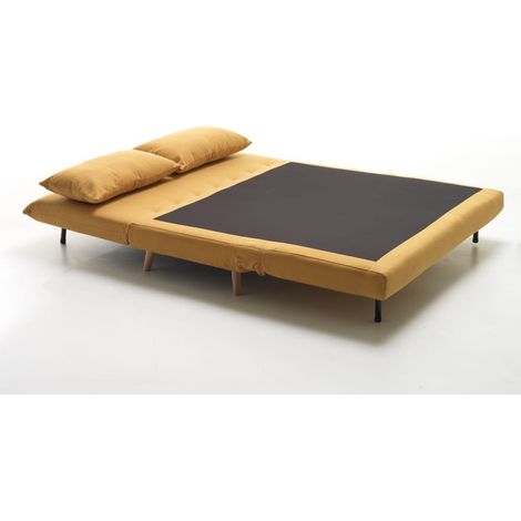 Poltrona Dream 150 letto a due posti relax colore senape misura 146x90x84 cm