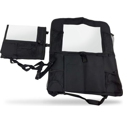 [Lot de 2] - MARQUE INCONNUE - Organisateur de dossier de siège de voiture - Multi-poches et support tablette - Rangement optimal et protection - Voir photos (1/2)