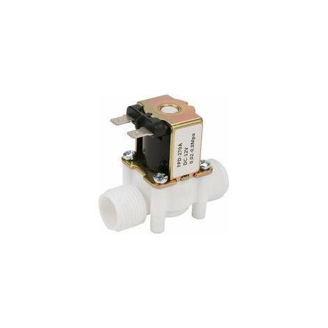 Électrovanne 12V G1 / 2&34 Vanne Électrique en Plastique de l'Eau Solénoïde d'Admission Normalement Fermé de N/C pour la Distribution de l'Eau (1/5)