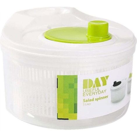 Salad Spinner with Drainer, Salad Servers, Large Capacity Bowl and Strainer, Quick and Easy Multi-Purpose Lettuce Spinner, Vegetable Dryer, Fruit Washer, Pasta and French Fry Spinner (1/5)