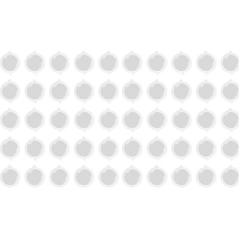 50 Pièces Attrape-Cheveux pour Douche en Fibre de Verre, Pratique et Durable, Maille Fine de 3mm, Diamètre 9cm, Anti-Bouchage Évier (1/5)