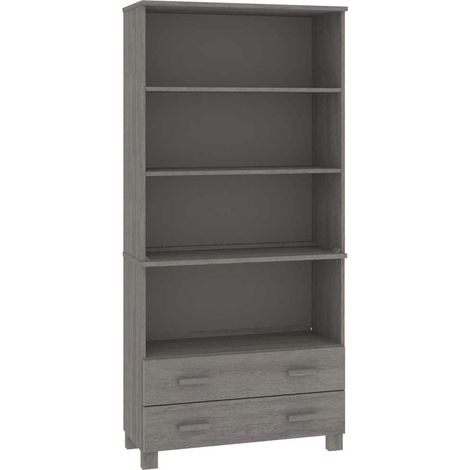 Maison Exclusive - Credenza HAMAR in Legno Massello di Pino Grigio Chiaro (1/5)