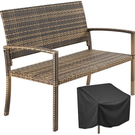 Banc de jardin en rotin Banc à deux places (1/5)
