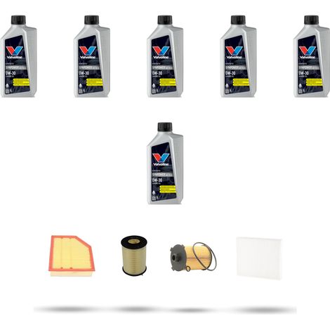 Kit tagliando 4 FILTRI e 6L OLIO compatibile con Volvo S60 II V60 Cross Country 2.0 D5 165kw dal 2015 (1/5)
