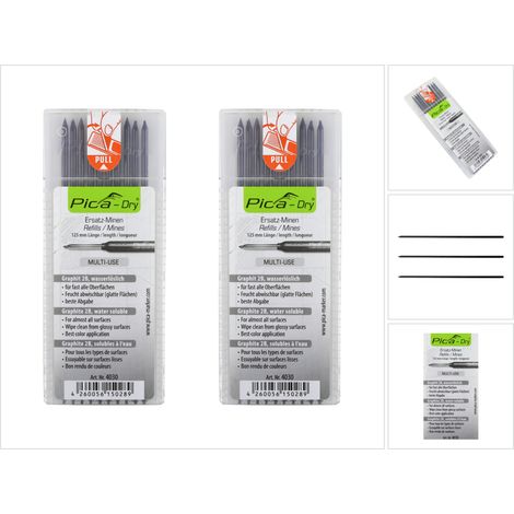 Pica 2X 4030 Dry - Mine di ricambio 4030, grafite 2B, 2 pz (1/5)