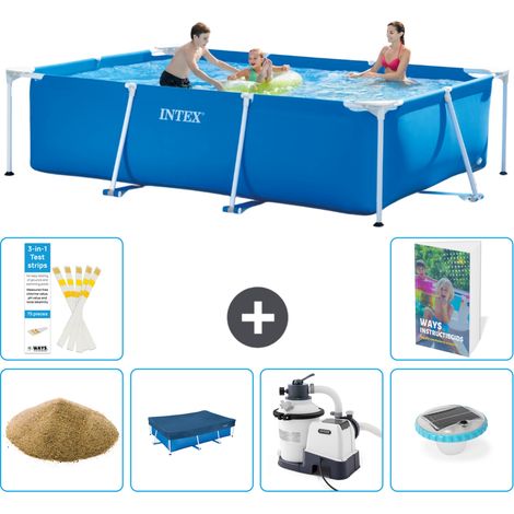 Rechteckiger Frame Pool - 300x200x75 cm - 7-teilig S56