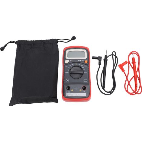 Multimètre numérique DC AC voltmètre LCD rétroéclairé – 200mV à 600V testeur tension électrique, mesure (1/5)