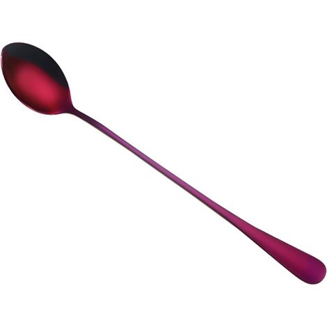 Cuillère À Glace - Acier Inoxydable 410 - Pointue Et Ronde - Pour Préparation De Boissons Café Cocktails - Lot De 2 (1/4)