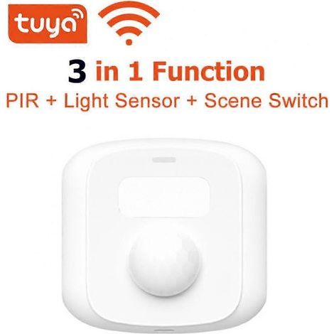 Tuya Zigbee Wifi Bewegungsmelder, Lichtsensor, vernetzte Hausautomatisierungsgeräte, Szenenwechselfunktion, integrierter PIR-Bewegungsmelder. (1/5)