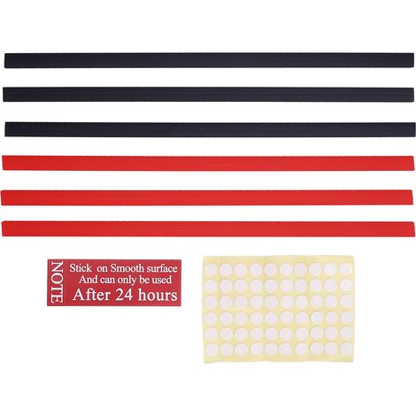 Support Capsules Café Mural PVC Adhésif Rangement Sous Placard Vertical Horizontal Compatible Toutes Formes 6 Pièces Noir Rouge (1/5)