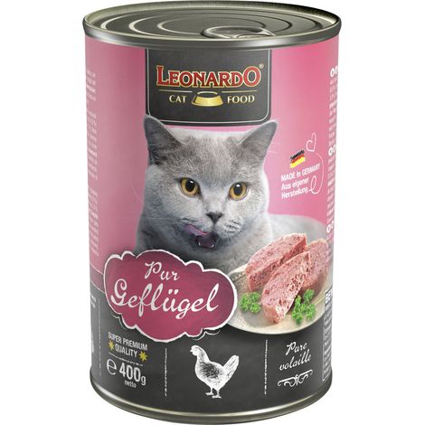 Leonardo Geflügel pur 400 g Nassfutter Katze