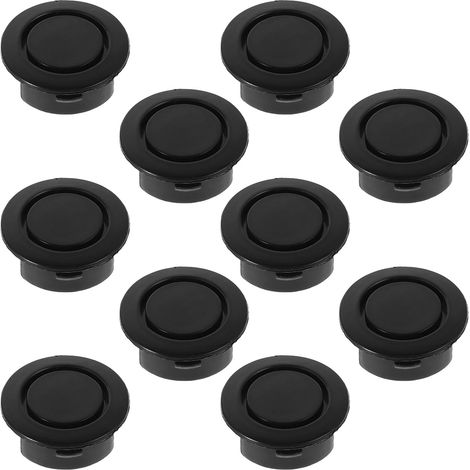 25-26MM Rear View Radar Hole Decorative Hub Caps Set of 10 Black Plastic Caps, Rear Sensor Protection, Accessories for Commercial Vehicles and Cars (1/5)