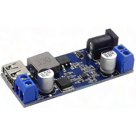 Einstellbares USB-Abwärtsladegerät DC-DC 24V/12V auf 5V 5A, einstellbares Abwärtswandlermodul für Netzteile (1/5)