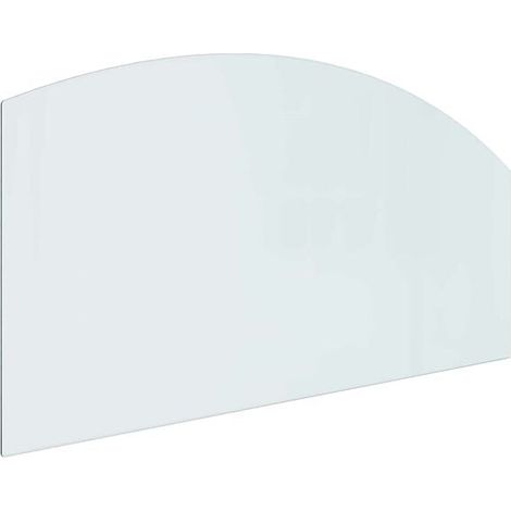 Panneau arrière de cheminée en verre transparent, 120 x 60 cm (1/5)