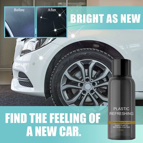 Agent de rénovation pour plastiques automobiles : revêtement rafraîchissant, agent revitalisant pour pièces en plastique, produit de nettoyage pour intérieur automobile. (1/5)