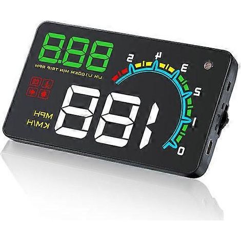 D3000 EOBD OBD2 Affichage tête haute pour voiture Projecteur de pare-brise Alarme Compteur de vitesse numérique Accessoires électroniques automobiles LCD HUD (1/5)