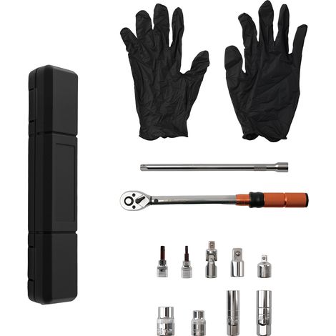 Clé Dynamométrique 3/8" 5-60Nm for Moto Vélo avec Joint Universel 11 Pcs (1/5)