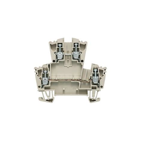 bloc de jonction de passage - double étage - 2.5 mm - connecteur transversal - zqv - weidmuller 1041100000