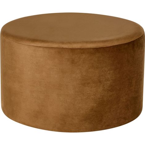 Pouf MILLEN Samtstoff Goldbraun