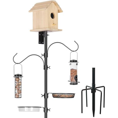 Urban Deco Vogelhaus Stangenhalterung 196 cm verstellbar schäferhaken (1/5)