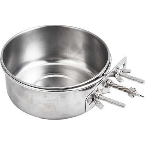 Ensemble d'alimentation 2 pièces pour oiseaux : mangeoire pour perroquets avec clip de fixation et bol d'eau pour cage mangeoire pour petits oiseaux mangeoire pour petits animaux. (1/5)