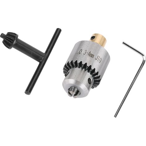 JTO Mikro-Kegelbohrfutter 0,3-4 mm mit Schlüssel und Futterschlüssel für elektrische Drehbankbohrmaschinen (1/5)