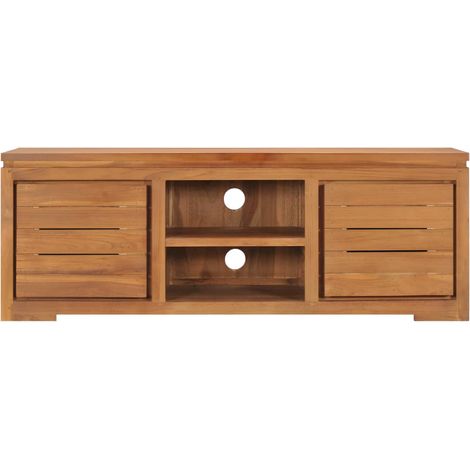 Maison Exclusive - TV-Schrank 110 x 30 x 40 cm Teak Massivholz