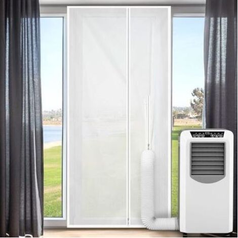 Joint de porte pour climatiseurs mobiles 90 x 210 cm – Kit calfeutrage imperméable en polyester 210D – Installation sans perçage – Résistant aux insectes et UV – Enlenk (1/4)