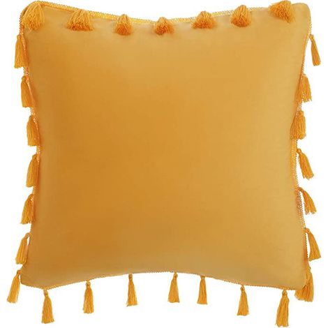 Housse De Coussin Velours - Fermeture Éclair Cachée - Style Boho - 45 x 45 cm - Lot De 2 (1/5)
