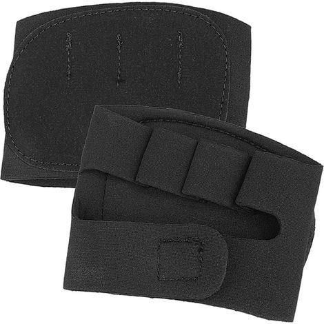 Gants de musculation sans doigts en néoprène noir, anti-dérapants et ajustables, pour protéger les mains lors de l'haltérophilie