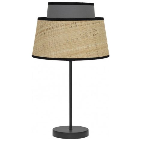 FABRILAMP Lapmara Sobremesa de1LUZ modelo Jia color Natural detalle en gris