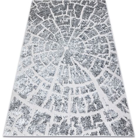 Tappeto MEFE moderno  6185 Albero Legna - Structural due livelli di pile grigio  grey 80x150 cm