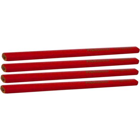 matita carpentiere ovale da 25 cm - 4 pezzi.