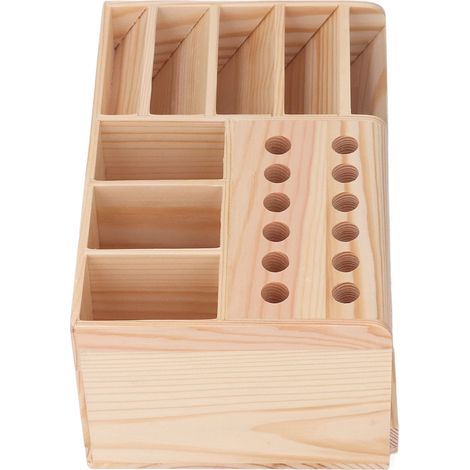 Coffret de Rangement pour Outils Bois Synthétique Bords Lisses Tiroir de Classement Pièces et Accessoires (1/5)