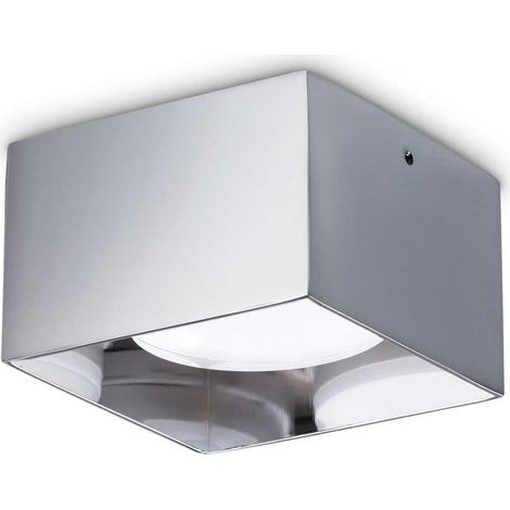 Ideal Lux SPIKE Downlight carré monté en surface Chrome