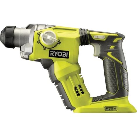 Ryobi – Perceuse à percussion SDS+ 18V – Force de frappe 1,3J – Couple 15Nm – 4 modes pour béton, pierre, burinage – Lumière LED