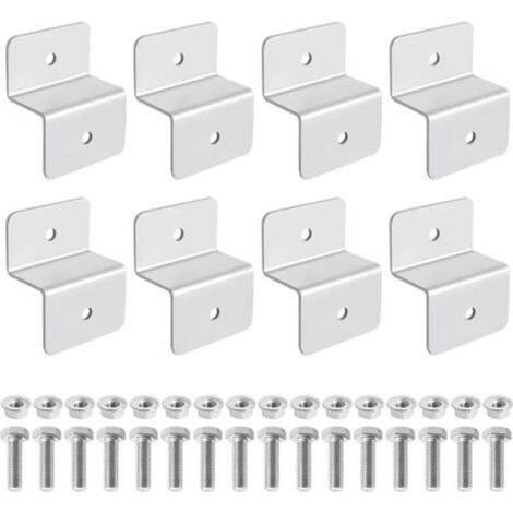 Panneau Solaire en Z, 8Pcs Panneaux Solaire Support en Aluminium Conviennent aux Véhicules Récréatifs aux Toits, Montage de Panneau Solaire Adopte un Design en Forme de Z(avec 16 Écrous et 16 Boulons) (1/5)