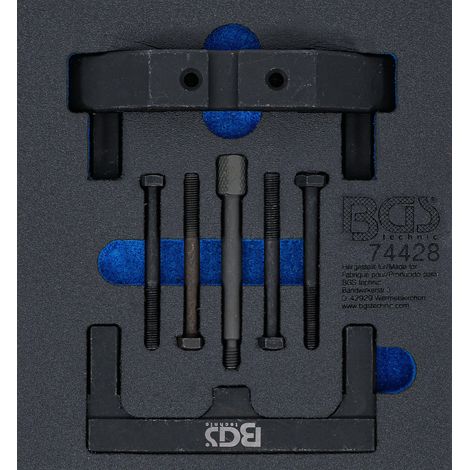 BGS Insert de servante d'atelier 1/6 : Kit d'outils de calage moteur pour VAG 4.0 FSI / TFSI - 74428 (1/4)