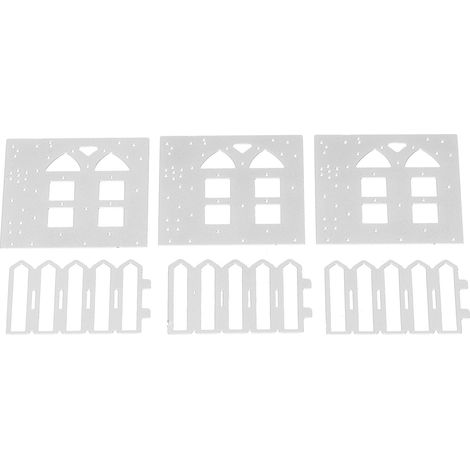 Lot de 6 pochoirs de découpe en métal pour la décoration d'albums de scrapbooking et de sculpture. (1/5)